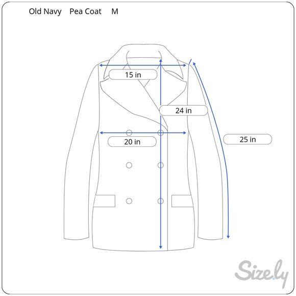 Old Navy Pea Coat Women's M Gray Red Toggles Hood - Picture 10 of 10